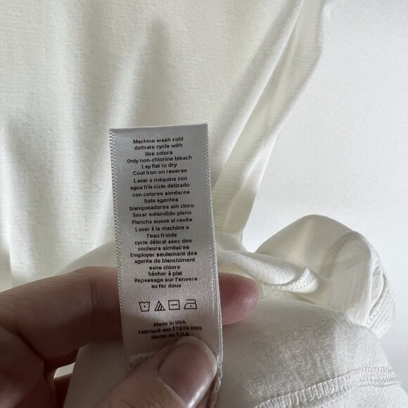 LUNYA Cool paneled sleeveless short‎ Mini dress white Lounge Wear Small Designer - Picture 6 of 9